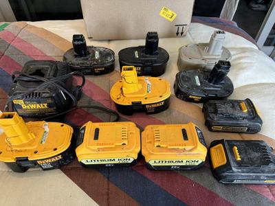 DeWalt Used Batteries and a Charger