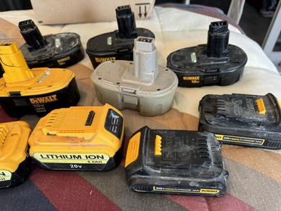 DeWalt Used Batteries and a Charger