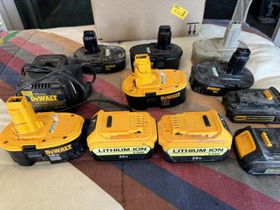 DeWalt Used Batteries and a Charger
