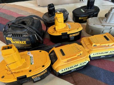 DeWalt Used Batteries and a Charger