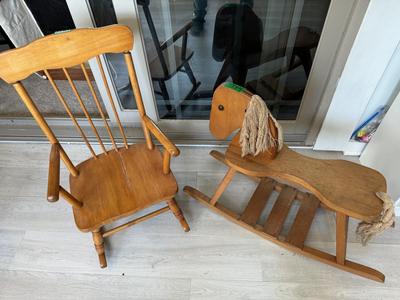 Antique Children’s Wooden Rockers