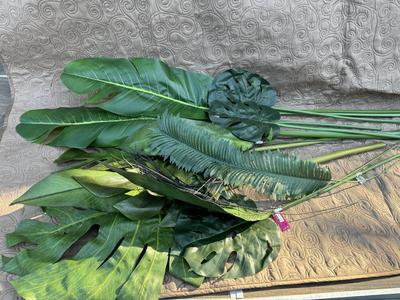 Floral Tropical Faux Asst. Leaves