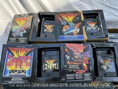 Two VTG Magnavox ODYSSEY 2 Consoles with Twenty Games