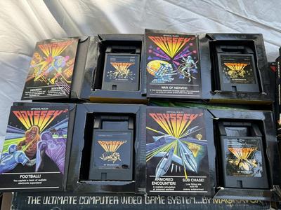 Two VTG Magnavox ODYSSEY 2 Consoles with Twenty Games