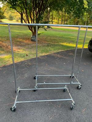 PAIR Clothing Racks On Wheels