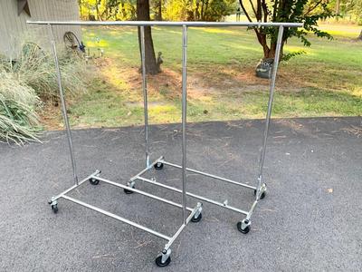 PAIR Clothing Racks On Wheels