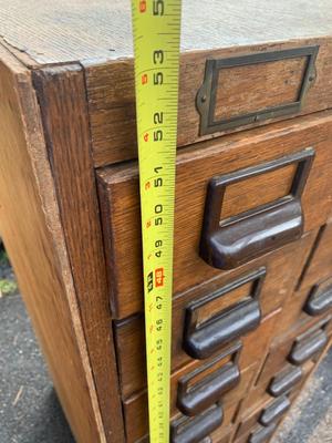 Authentic Vintage Wood Card Catalog