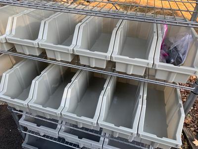 Like New Organizer Bins On Casters