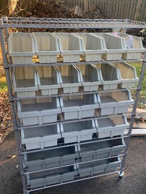 Like New Organizer Bins On Casters