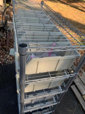 Like New Organizer Bins On Casters