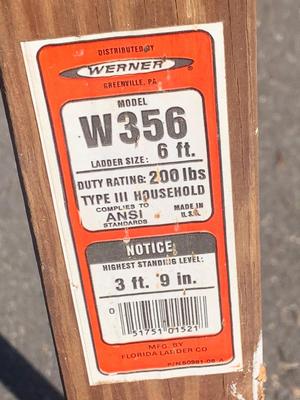 Warner Wood 6 Foot Ladder