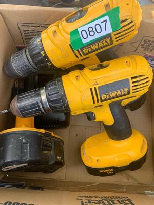 DeWalt Cordless Power Drillls