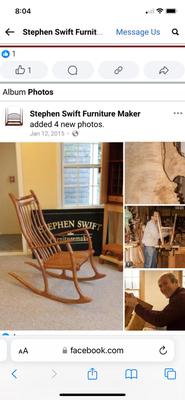 Hand Crafted Nantucket Rocker S. Swift