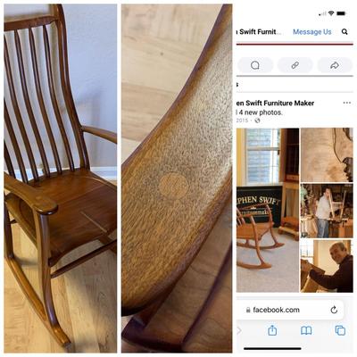 Hand Crafted Nantucket Rocker S. Swift