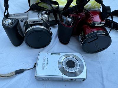 Camera Lot- Olympus, Nikon & Pentax