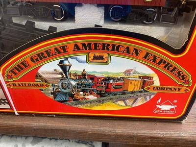 Great American Express Railroad Train Set In Box