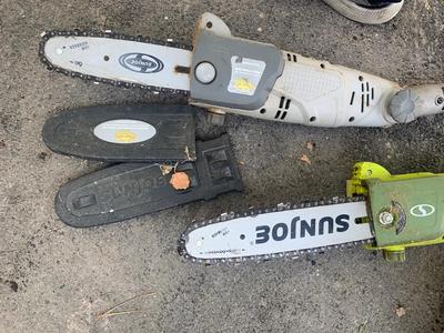 TWO Sun Joe Extension Pole Saws
