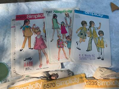 Large Lot of Vintage Sewing Patterns