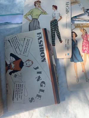 Large Lot of Vintage Sewing Patterns