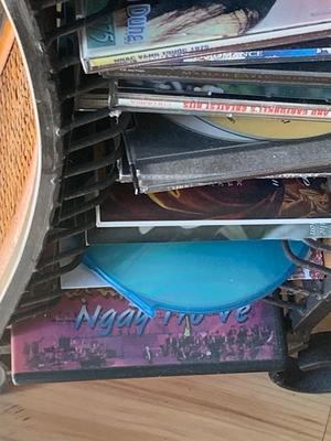 CD Rack w Assorted Music