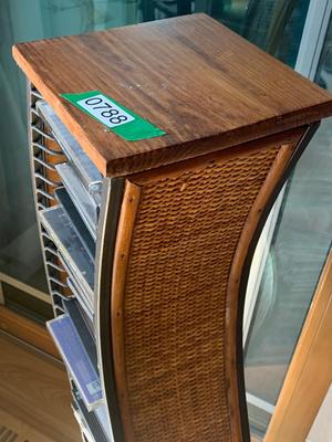 CD Rack w Assorted Music