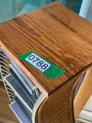 CD Rack w Assorted Music