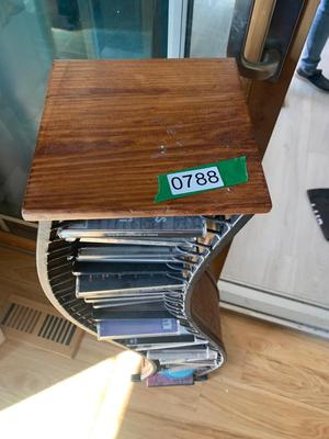 CD Rack w Assorted Music