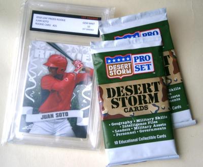2018 JUAN SOTO Rookie Card & Desert Storm Cards