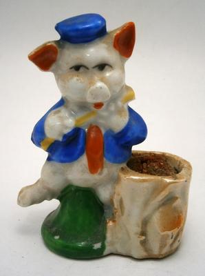 Vintage Three Little Pigs Flautist Pin Cushion