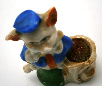 Vintage Three Little Pigs Flautist Pin Cushion