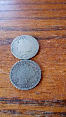 LOT 139 - TWO LIBERTY HEAD NICKELS