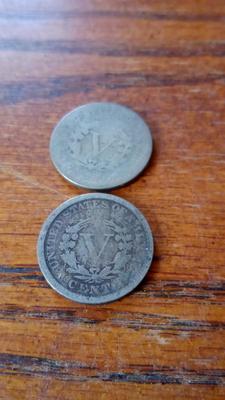 LOT 139 - TWO LIBERTY HEAD NICKELS