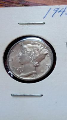 LOT 141 - UNC SILVER MERCURY DIME