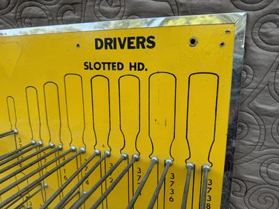 Rare Screwdriver Board 2 Ft x 2 Ft