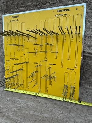 Rare Screwdriver Board 2 Ft x 2 Ft