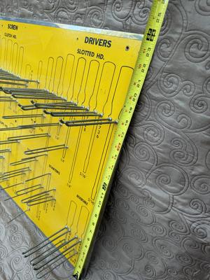 Rare Screwdriver Board 2 Ft x 2 Ft