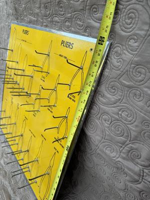 Rare Pliers Board 2 Ft x 2 Ft