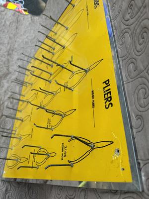 Rare Pliers Board 2 Ft x 2 Ft