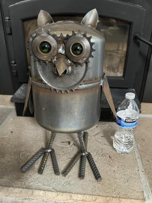 Steam Punk Large Heavy Metal Owl