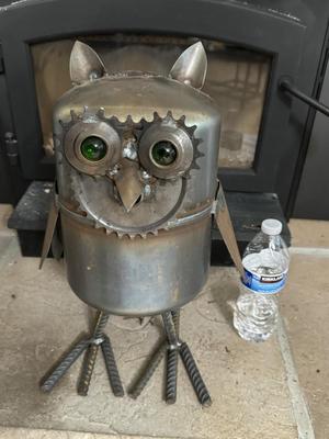 Steam Punk Large Heavy Metal Owl