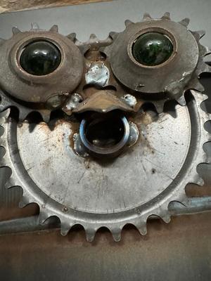 Steam Punk Large Heavy Metal Owl