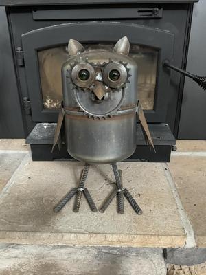 Steam Punk Large Heavy Metal Owl