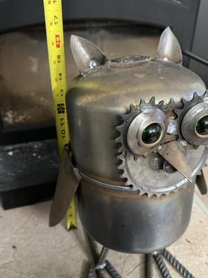 Steam Punk Large Heavy Metal Owl