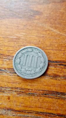LOT 165 - 1870 THREE CENT COIN