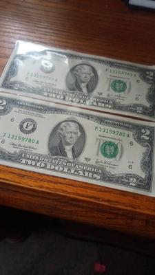 LOT 166 - OLD TWO DOLLAR NOTES