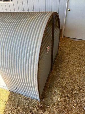 GALVANIZED PORT-A-HUT SHELTER