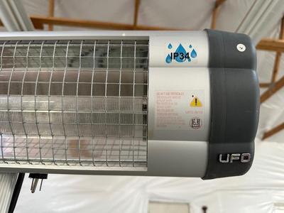 UFO ELECTRIC HEATER WITH TELESCOPIC ADJUSTABLE STAND