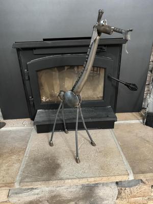Tall Steam Punk Metal Giraffe