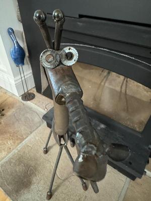 Tall Steam Punk Metal Giraffe