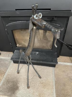 Tall Steam Punk Metal Giraffe
